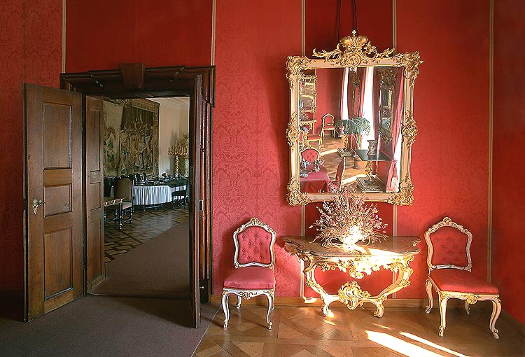 Baldachýnový salón v barokním apartmá zámku Český Krumlov, foto: Libor Sváček