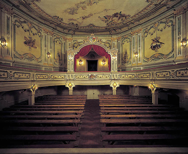 Hlediště zámeckého divadla v Českém Krumlově, 1999, foto: Věroslav Škrabánek