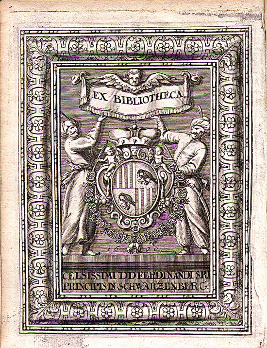 Schwarzenberger Ex libris aus dem Jahre 1490
