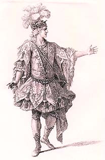 Kostümentwurfe von A. D. Bertoli 