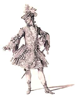 Kostümentwurfe von A. D. Bertoli 