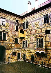 IV. Hof des Schlosses Český Krumlov 