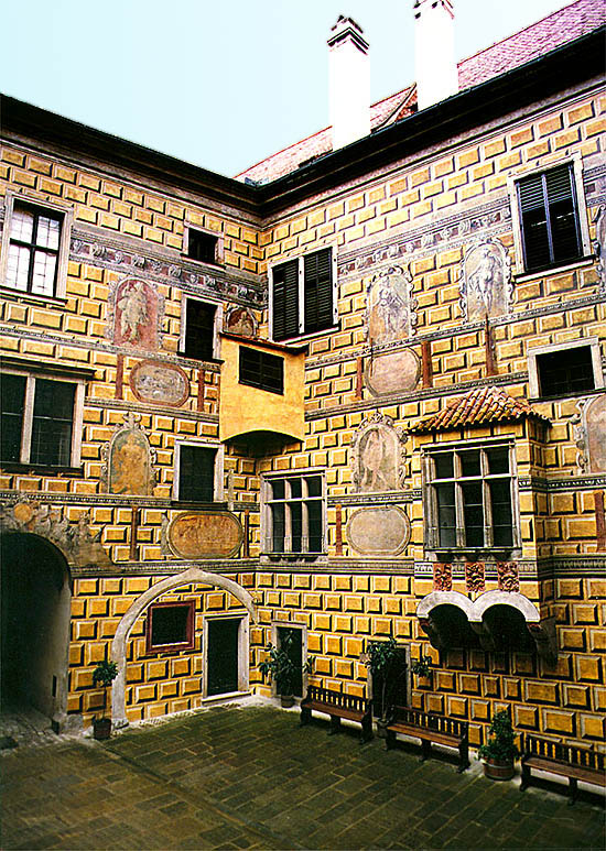 IV. courtyard of Český Krumlov Castle