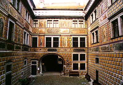 III. Hof des Schlosses Český Krumlov 