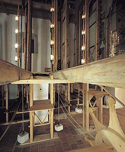Trapdoor in the lower part of the Český Krumlov Castle Theatre, 1999, foto: Věroslav Škrabánek 