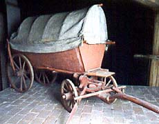 Theatre props - cart, depository of the Český Krumlov Castle Theatre 