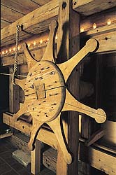 Stage footlights in the Český Krumlov Castle Theatre, 1999, foto: Věroslav Škrabánek 