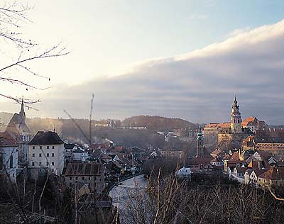 Celkový pohled na Český Krumlov na podzim, foto: Libor Sváček Celkový pohled na Český Krumlov na podzim, foto: Libor Sváček