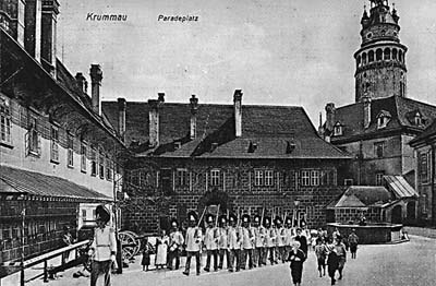 Castle no. 59 - New Burgrave's, building on II. Castle courtyard, photo from the beginning of 20th century 