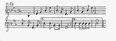 Český Krumlov Castle fanfares, notes for the Castle signal 