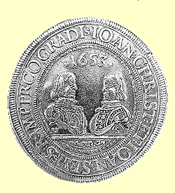 Ražba mincí na zámku v Českém Krumlově, tolar z roku 1653 