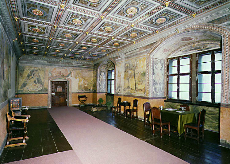 Renaissance room III. at the Český Krumlov Castle