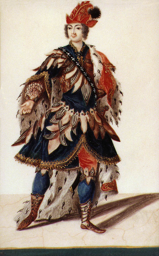 Schwarzenberská sbírka teatrálií a repertoáru divadla, kostýmový návrh, polovina 18. století