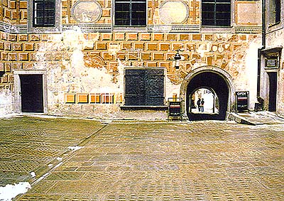 IV. Hof des Schlosses Český Krumlov, Prüfungen der Farbigkeit und Beständigkeit der Pigmente 