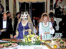 Český Krumlov State Castle and Chateau, Masquerade Hall, during a reception, foto: Lubor Mrázek 