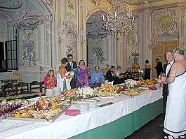 Český Krumlov State Castle and Chateau, Hall of Mirrors, during a reception, foto: Lubor Mrázek 