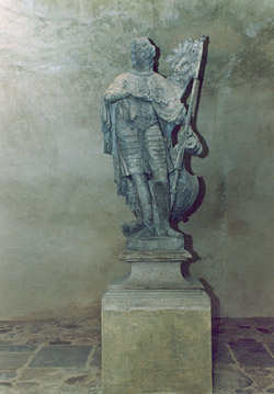 Schlosslapidarium in Český Krumlov, St. Wenzel, Künstler Jan Antonín Zinner, 1747, Foto: Ladislav Pouzar 