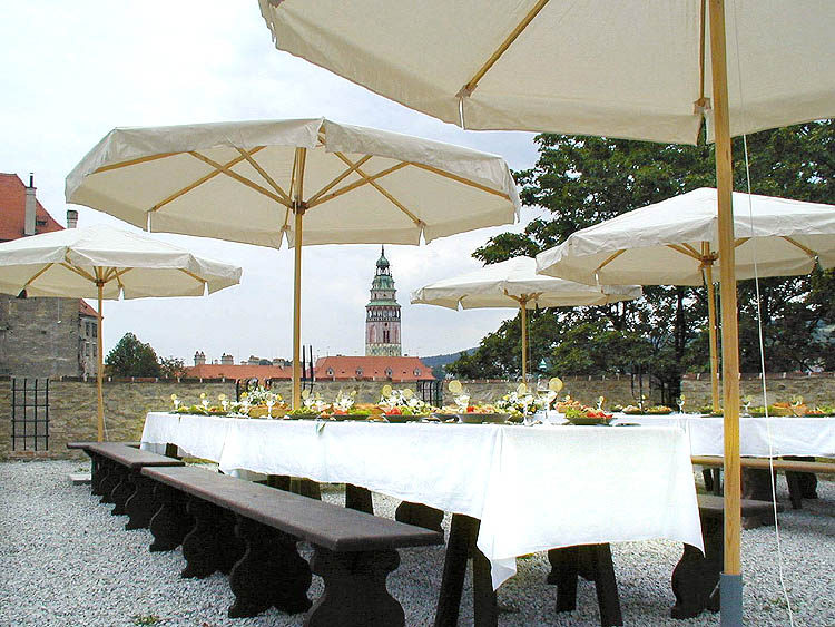 Staatliche Burg und Schloss Český Krumlov, Terrasse 