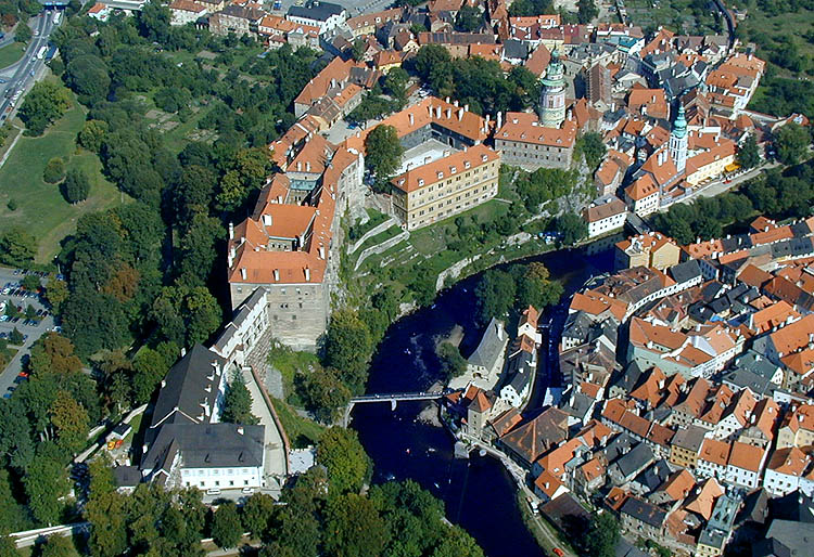 Český Krumlov Castle, areal photo