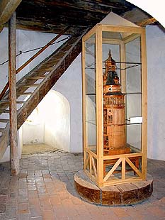 Schloss Nr. 59 Schlossturm, Interieur mit dem Modell des Turmes, Foto: Stanislava Slavková 