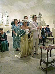 Státní hrad a zámek Český Krumlov, svatba, 2001, foto: Zdena Flašková 