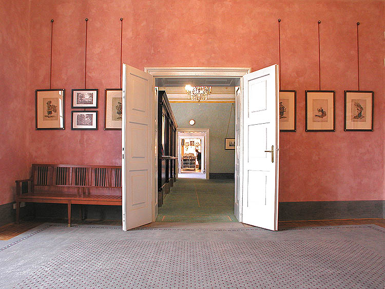 Schloss Nr. 59 - Münze, Besucher- und Kassenzentrum, Rosaroter Salon, 2001, Foto: Lubor Mrázek