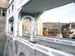 Český Krumlov Castle, Cloak Bridge, present condition of the passage between the Upper Castle and V. Castle courtyard, 2001, foto: Lubor Mrázek 