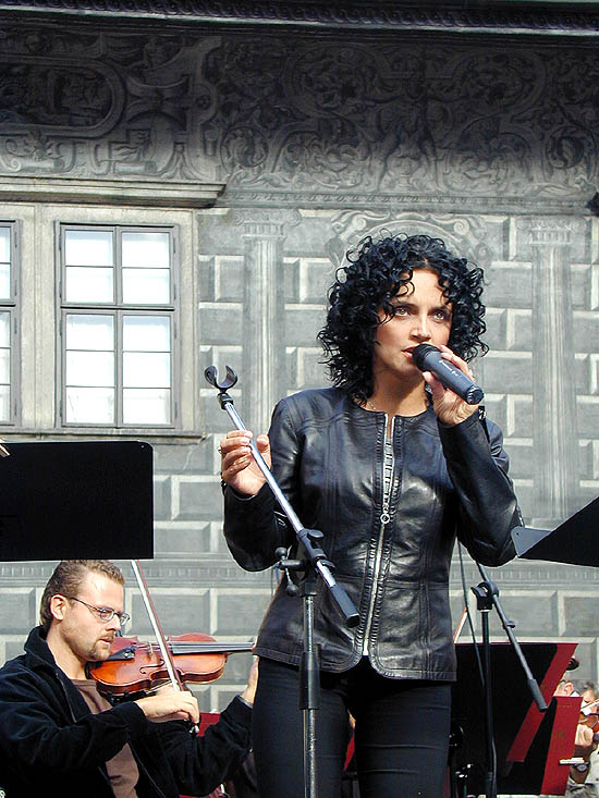 Lucie Bílá bei einer Probe für ein Konzert von Musicalmelodien, Internationales Musikfestival, Foto: Lubor Mrázek