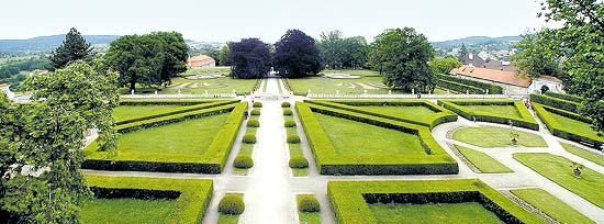 Český Krumlov Castle Gardens, Panoramic view, foto: Lubor Mrázek 