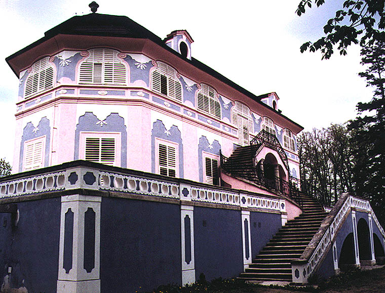Summerhouse Bellarie at the Český Krumlov Castle Gardens