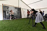 Photo shooting in brewery gardens 