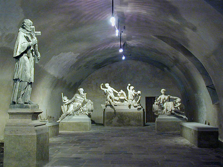 Schlosslapidarium in Český Krumlov - Interieur, Gesamtansicht, Foto: Lubor Mrázek